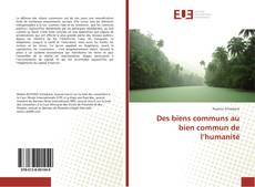 Copertina di Des biens communs au bien commun de l’humanité