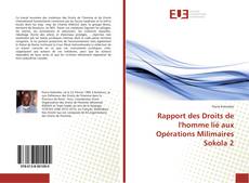 Copertina di Rapport des Droits de l'homme lié aux Opérations Milimaires Sokola 2