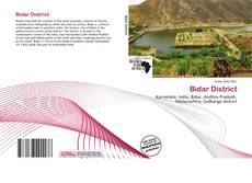 Capa do livro de Bidar District 