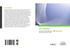 Buchcover von Ann Barker