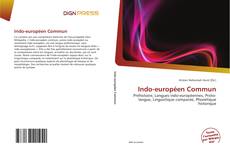 Indo-européen Commun kitap kapağı