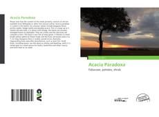 Acacia Paradoxa kitap kapağı