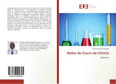 Portada del libro de Notes de Cours de Chimie