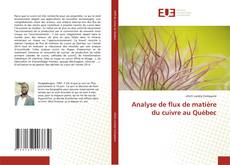 Portada del libro de Analyse de flux de matière du cuivre au Québec