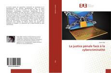 Couverture de La justice pénale face à la cybercriminalité