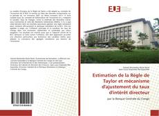 Copertina di Estimation de la Règle de Taylor et mécanisme d'ajustement du taux d'intérêt directeur