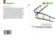 Capa do livro de Arnold Fanck 