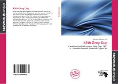 Buchcover von 45th Grey Cup