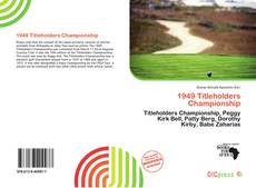 1949 Titleholders Championship的封面