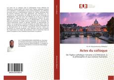 Copertina di Actes du colloque