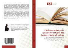 Buchcover von L'indo-européen et la synchronie actuelle des langues négro-africaines