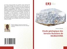 Buchcover von Etude géologique des terrains Ruziziens de KILIBA/UVIRA