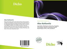 Обложка Alex Kotlowitz