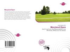 Portada del libro de Maryland Open