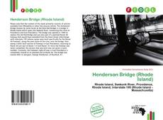 Capa do livro de Henderson Bridge (Rhode Island) 