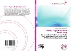 Capa do livro de David Taylor (British Politician) 