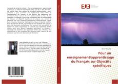 Portada del libro de Pour un enseignement/apprentissage du Français sur Objectifs spécifiques