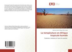 Buchcover von La température en Afrique tropicale humide