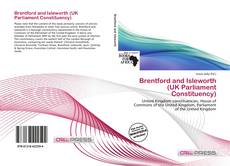 Brentford and Isleworth (UK Parliament Constituency) kitap kapağı