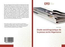 Copertina di Etude sociolinguistique de la presse ecrite Nigerienne