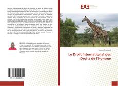 Buchcover von Le Droit International des Droits de l'Homme