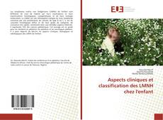 Buchcover von Aspects cliniques et classification des LMNH chez l'enfant