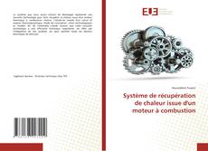 Copertina di Système de récupération de chaleur issue d'un moteur à combustion