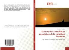 Copertina di Écriture de l'animalité et description de la condition humaine