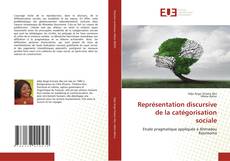Représentation discursive de la catégorisation sociale kitap kapağı