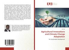 Portada del libro de Agricultural Innovations and Climate Change Adaptation