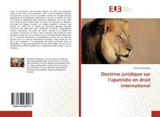 Обложка Doctrine juridique sur l’apatridie en droit international
