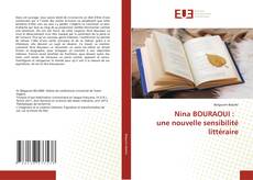 Capa do livro de Nina BOURAOUI : une nouvelle sensibilité littéraire 