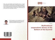 Buchcover von Multinational corporations' drivers at the Bottom of the Pyramid