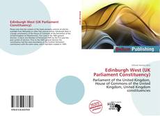 Portada del libro de Edinburgh West (UK Parliament Constituency)