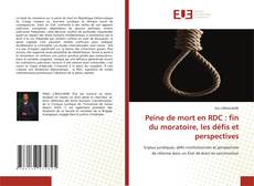 Peine de mort en RDC : fin du moratoire, les défis et perspectives的封面