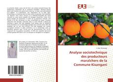 Buchcover von Analyse sociotechnique des producteurs maraîchers de la Commune Kisangani