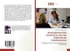 Buchcover von Aménagement des carrières au sein des industries de transformation