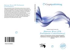 Bookcover of Harrow West (UK Parliament Constituency)