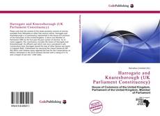 Capa do livro de Harrogate and Knaresborough (UK Parliament Constituency) 