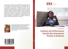 Portada del libro de Facteurs de Performance Sociale des Entreprises Privées à Kinshasa