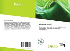 Copertina di Bowen Wells