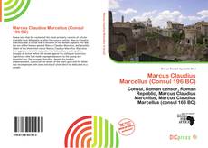 Copertina di Marcus Claudius Marcellus (Consul 196 BC)