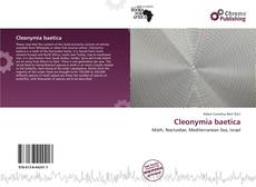 Portada del libro de Cleonymia baetica