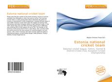 Bookcover of Estonia national cricket team