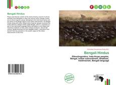 Bengali Hindus kitap kapağı
