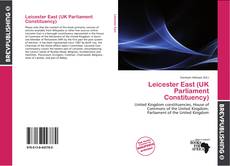 Buchcover von Leicester East (UK Parliament Constituency)