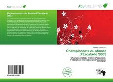 Обложка Championnats du Monde d'Escalade 2003