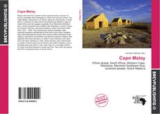 Cape Malay kitap kapağı