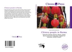 Bookcover of Chinese people in Burma