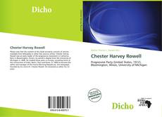 Chester Harvey Rowell的封面